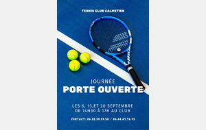 🎾 Le Tennis Club Calmétien vous ouvre ses portes !